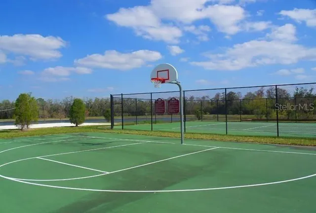 a view of a basketball court