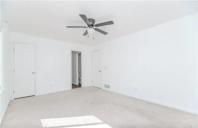 a view of an empty room