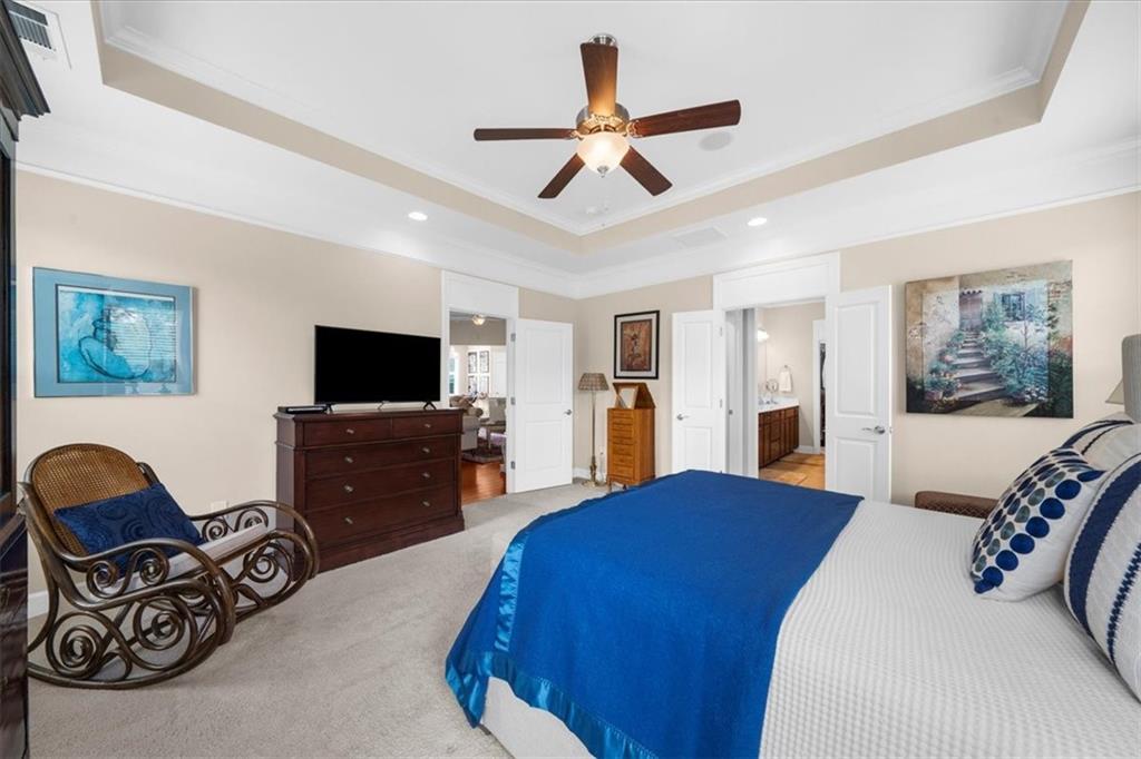 3709 Maple Shade Drive Southwest Gainesville, GA 30504 - Photo 30 of 81 a bedroom with a bed and a television