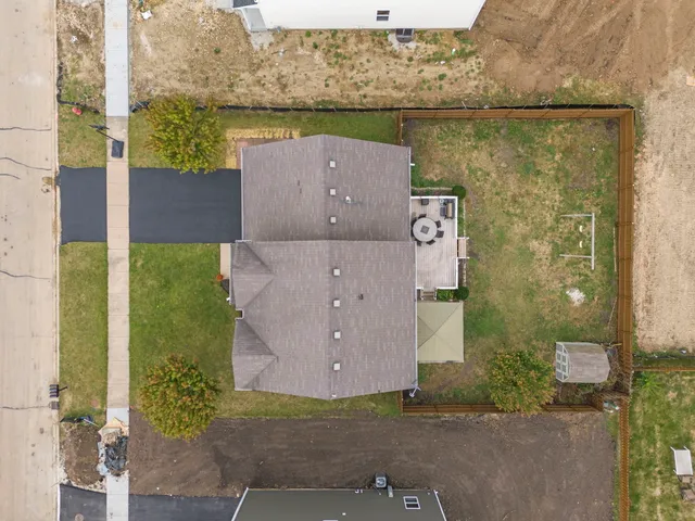 a view of an ocean and city