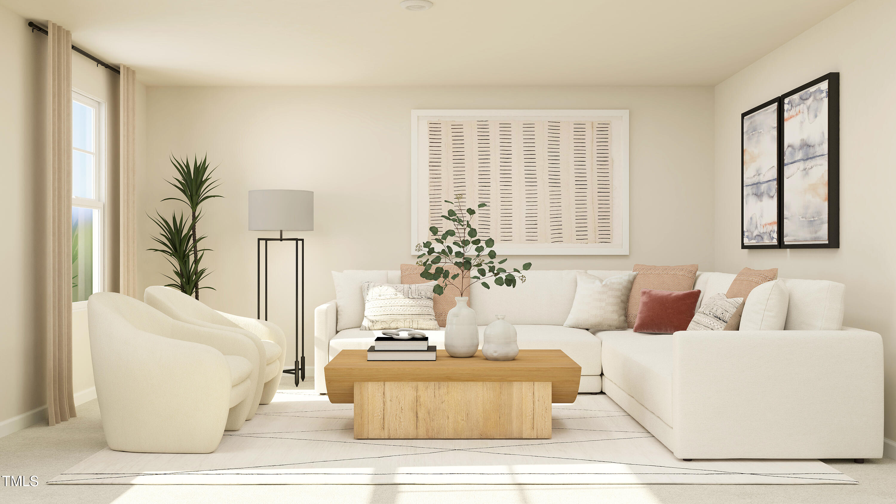 5818 Millstone Way Sims, NC 27880 - Photo 19 of 25 a living room with furniture and a large window