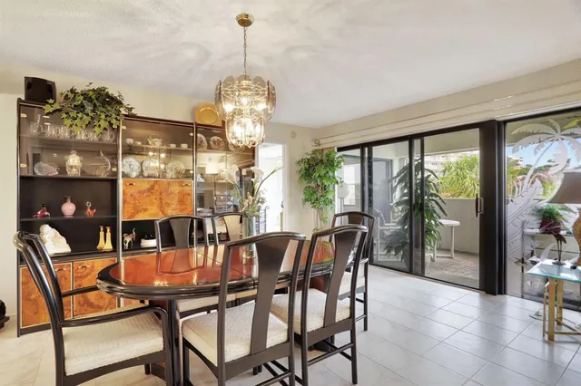 a view of a dining room and livingroom