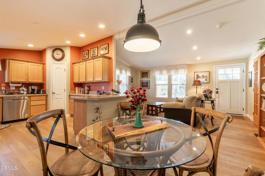 1273 South Rice Road, Unit 12 Ojai, CA 93023 - Photo 7 of 27 a view of a dining room with furniture window and outside view