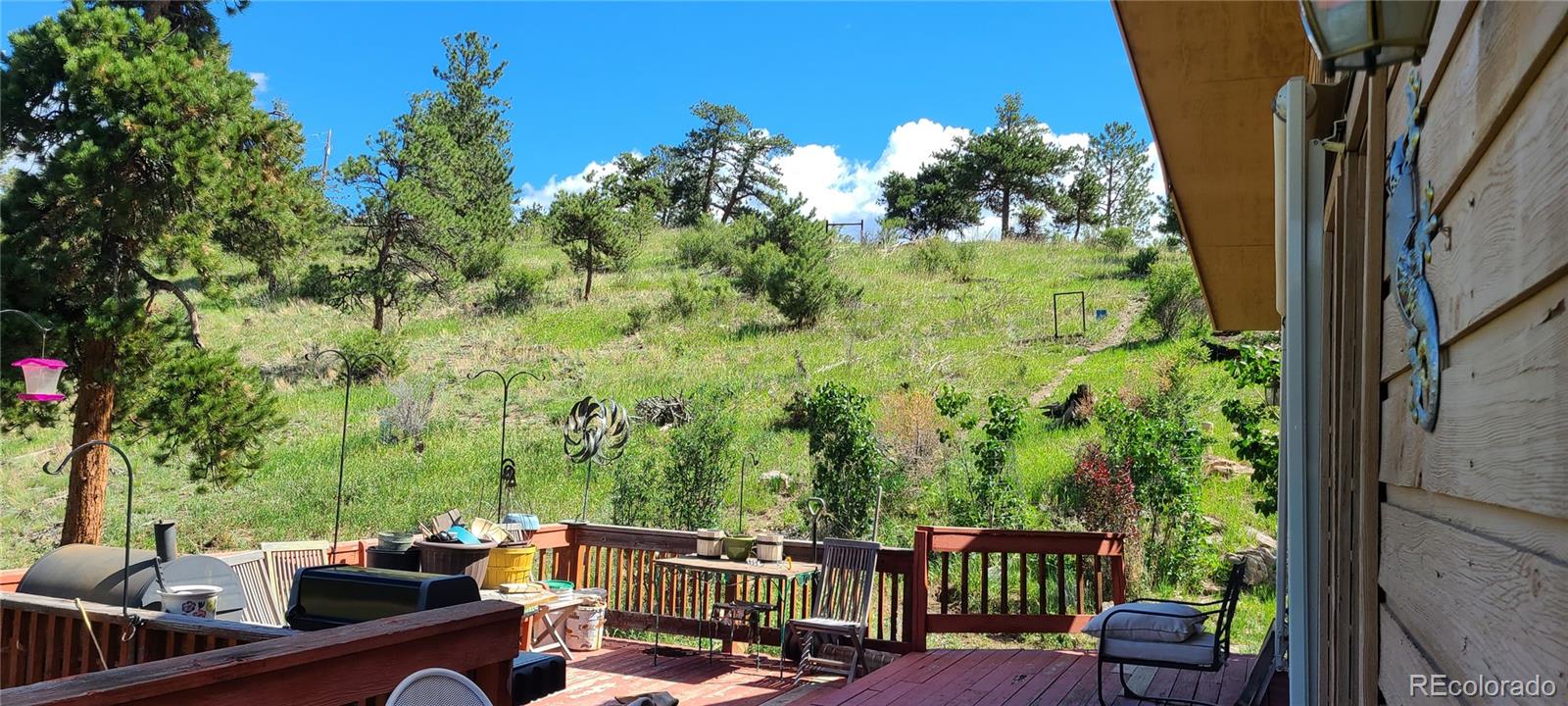 445 Rosalie Road Bailey, CO 80421 - Photo 11 of 21 a view of a balcony with chairs