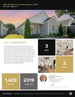 $324,900 | 3606 Highway 31W, White House, TN 37188