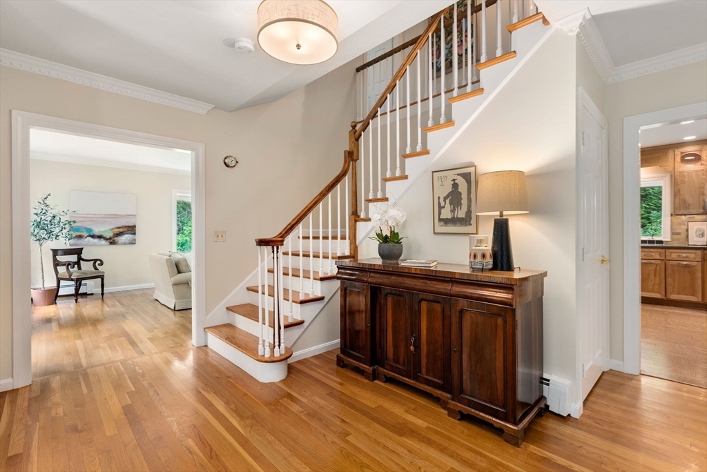 120 Lincoln Road Wayland, MA 01778 - Photo 3 of 34 a view of entryway and hall with wooden floor