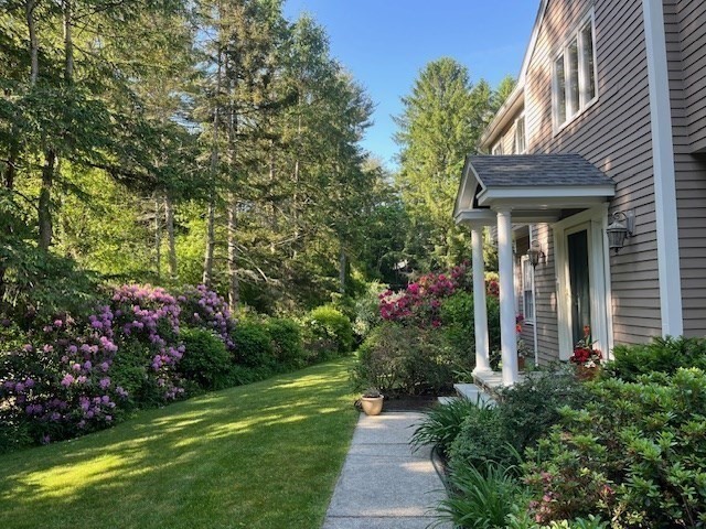 120 Lincoln Road Wayland, MA 01778 - Photo 34 of 34 a view of a house with a yard and garden