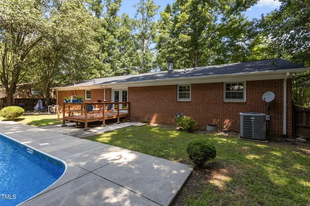 a house view with a garden space