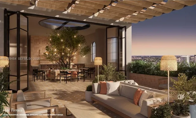 a view of living room with patio