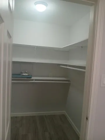 a close view of closet