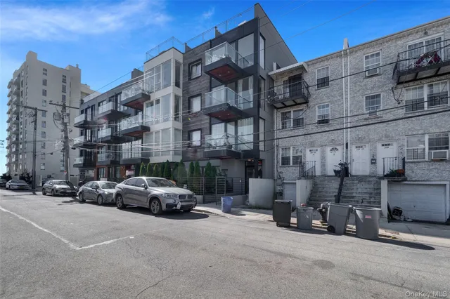 a car parked in front of building