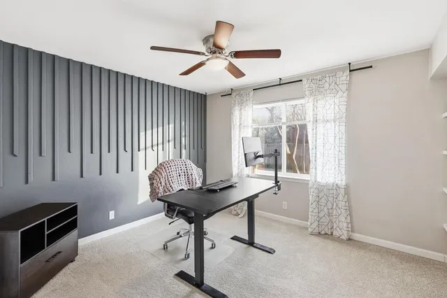 a room with furniture