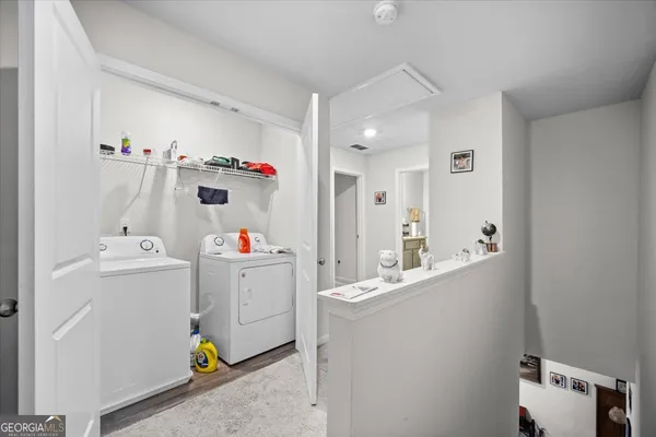 a room with storage and utility