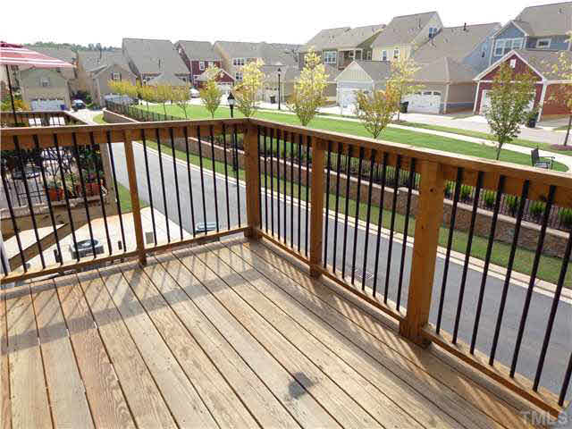 1537 Rodessa Run Raleigh, NC 27607 - Photo 22 of 25 Great deck for entertaining and grilling out. Nice to have pocket park out back.
