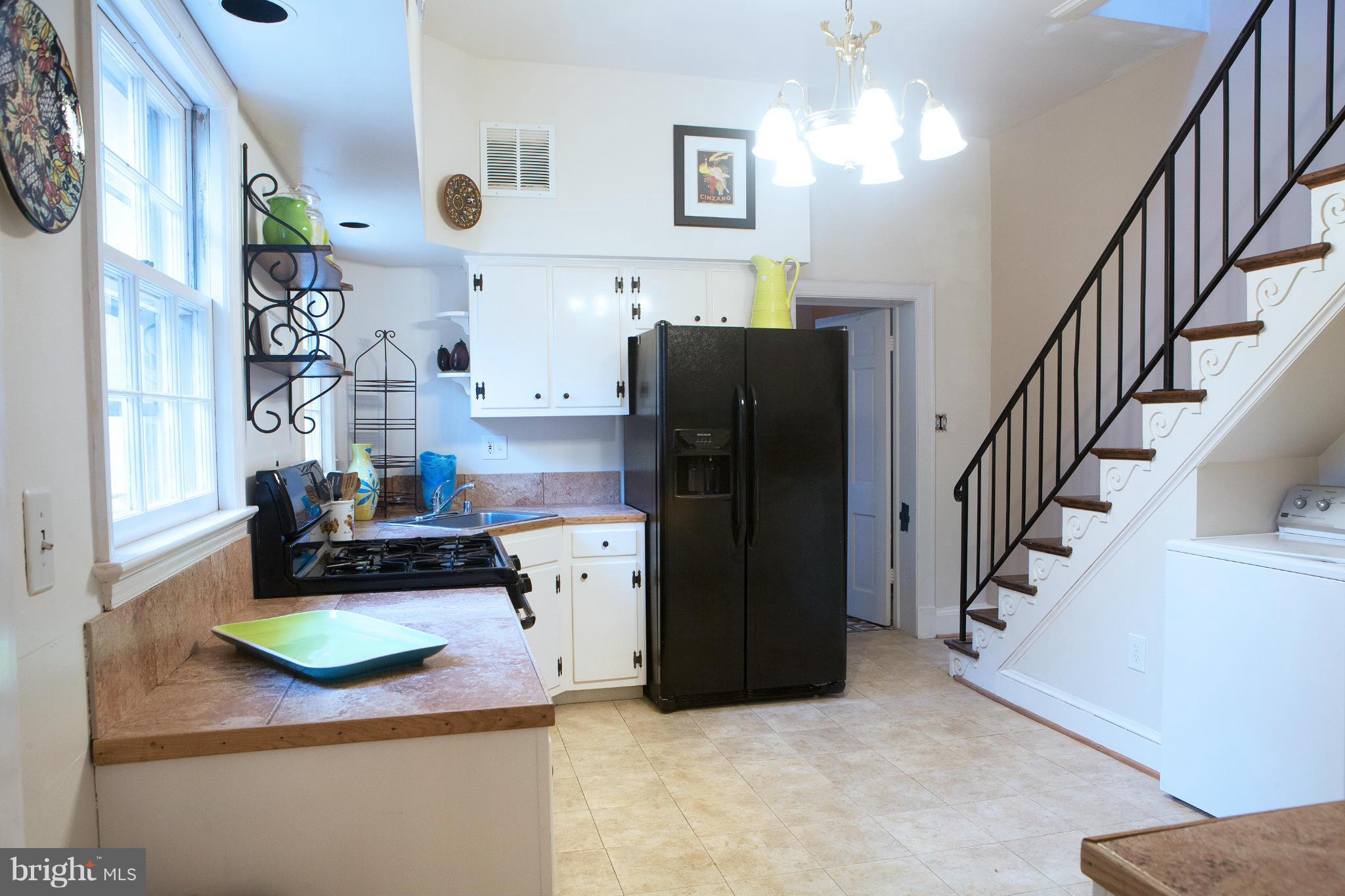 535 4th Street Southeast Washington, DC 20003 - Photo 12 of 30 Kitchen with Rear Staircase