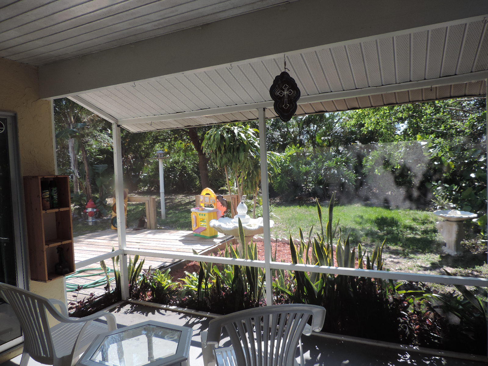view from patio