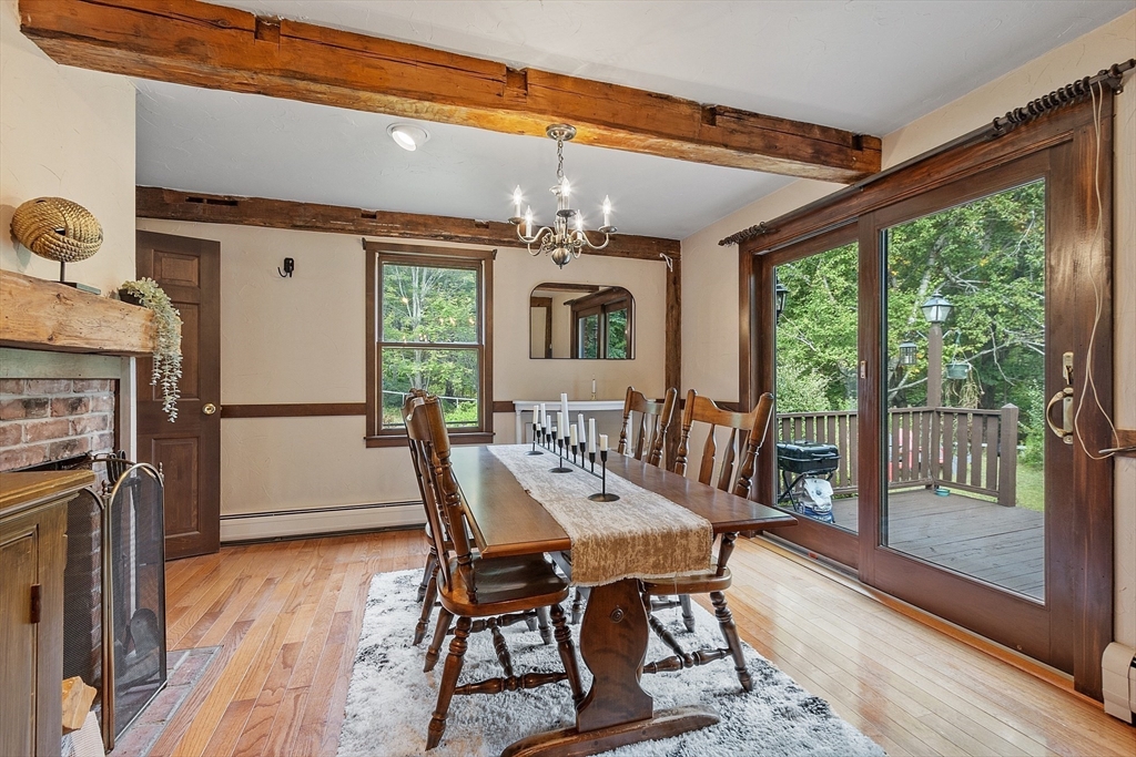 215 Colburn Road Temple, NH 03084 - Photo 15 of 40 a view of a dining room with furniture window and wooden floor