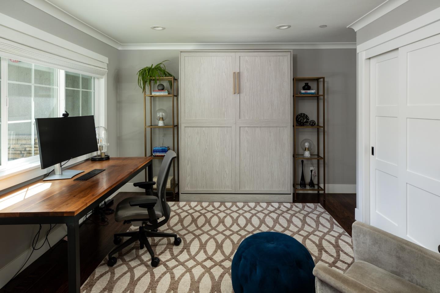 135 Emma Lane Menlo Park, CA 94025 - Photo 8 of 16 a workspace with furniture and window