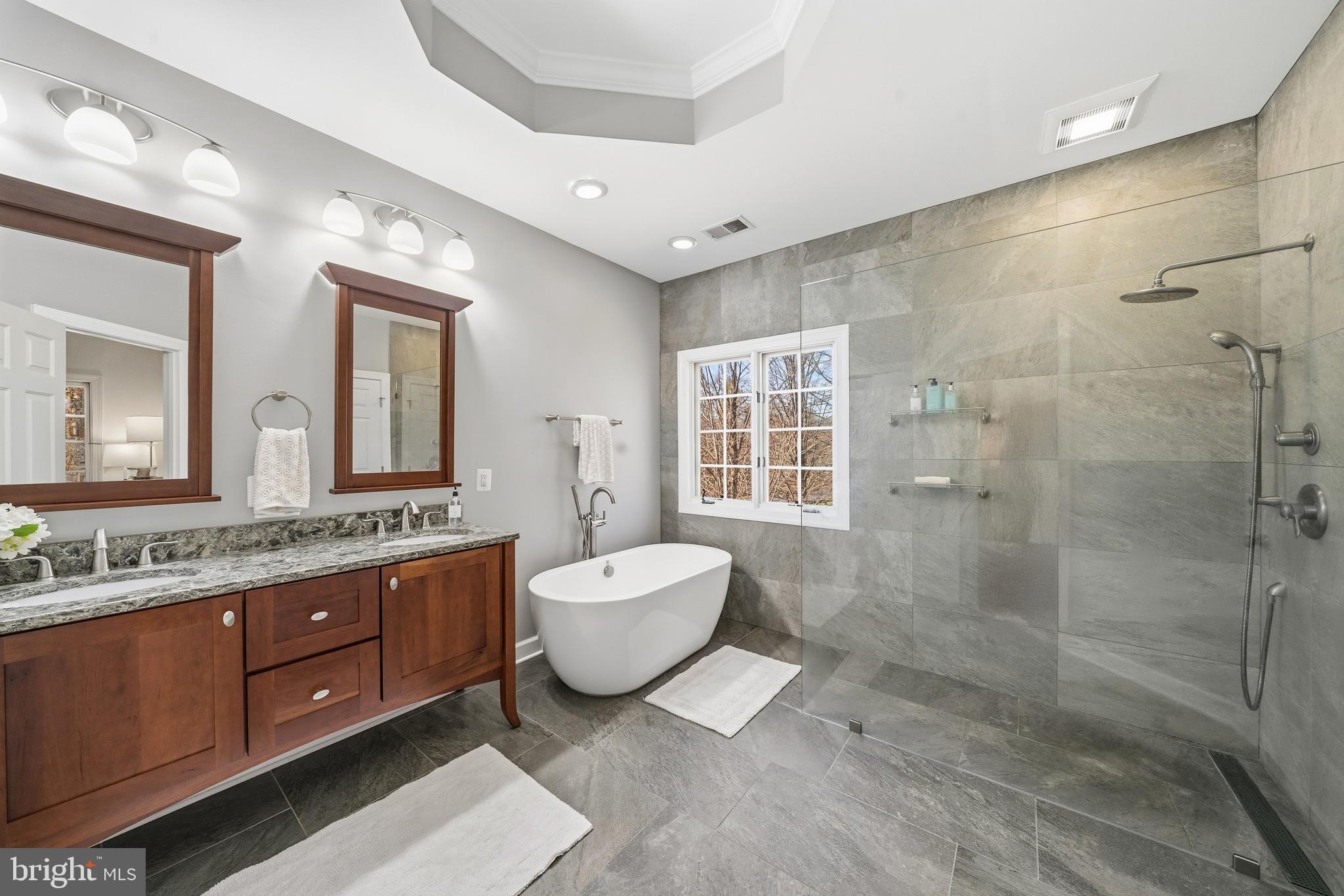 18700 Olney Mill Road Olney, MD 20832 - Photo 46 of 86 This spa-like primary bath spares nothing