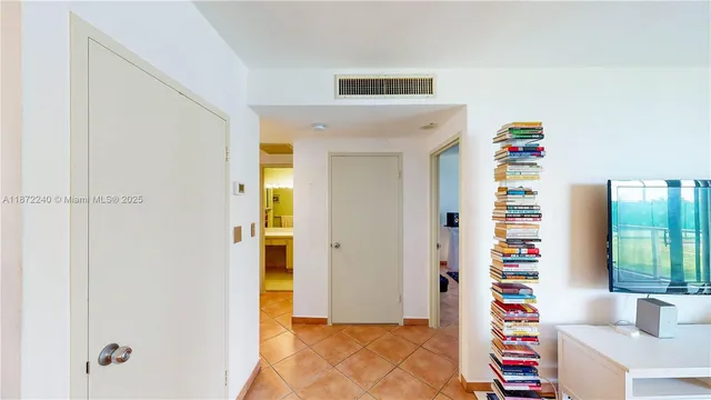 a living room view with a garden and outdoor space