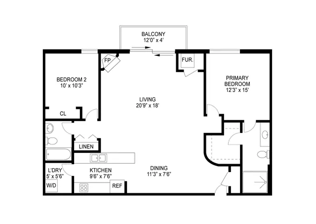 a picture of a park with furniture and a painting