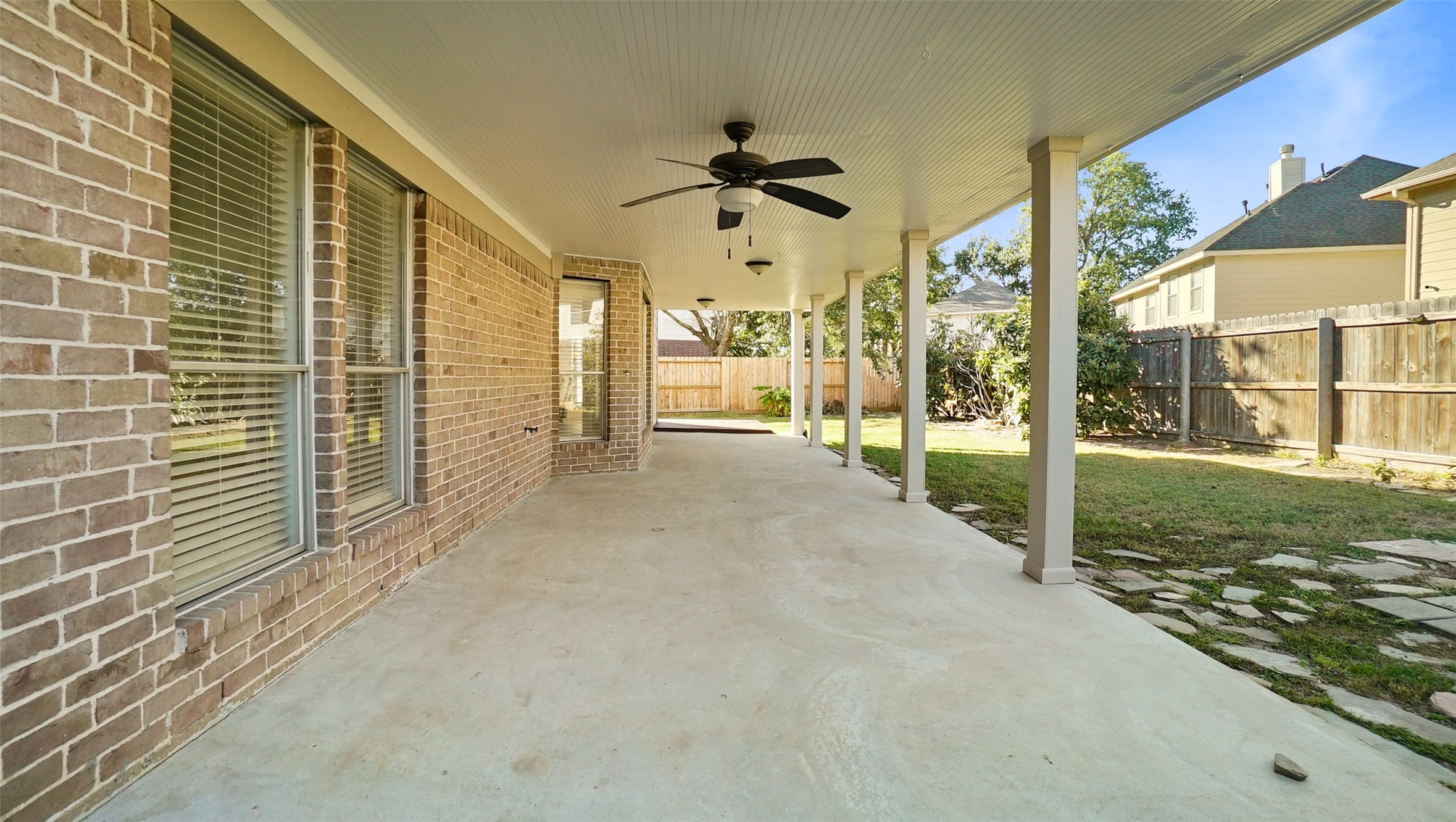 810 Flanners Court Spring, TX 77373 - Photo 32 of 42 a view of a porch with a backyard