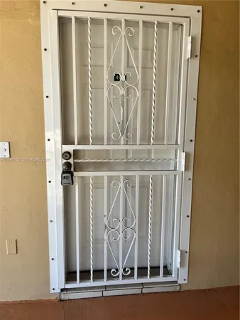 a view of a door with a door