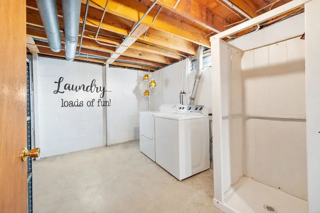 a view of a storage & utility room