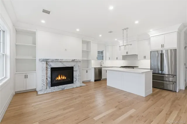 a view of wooden door