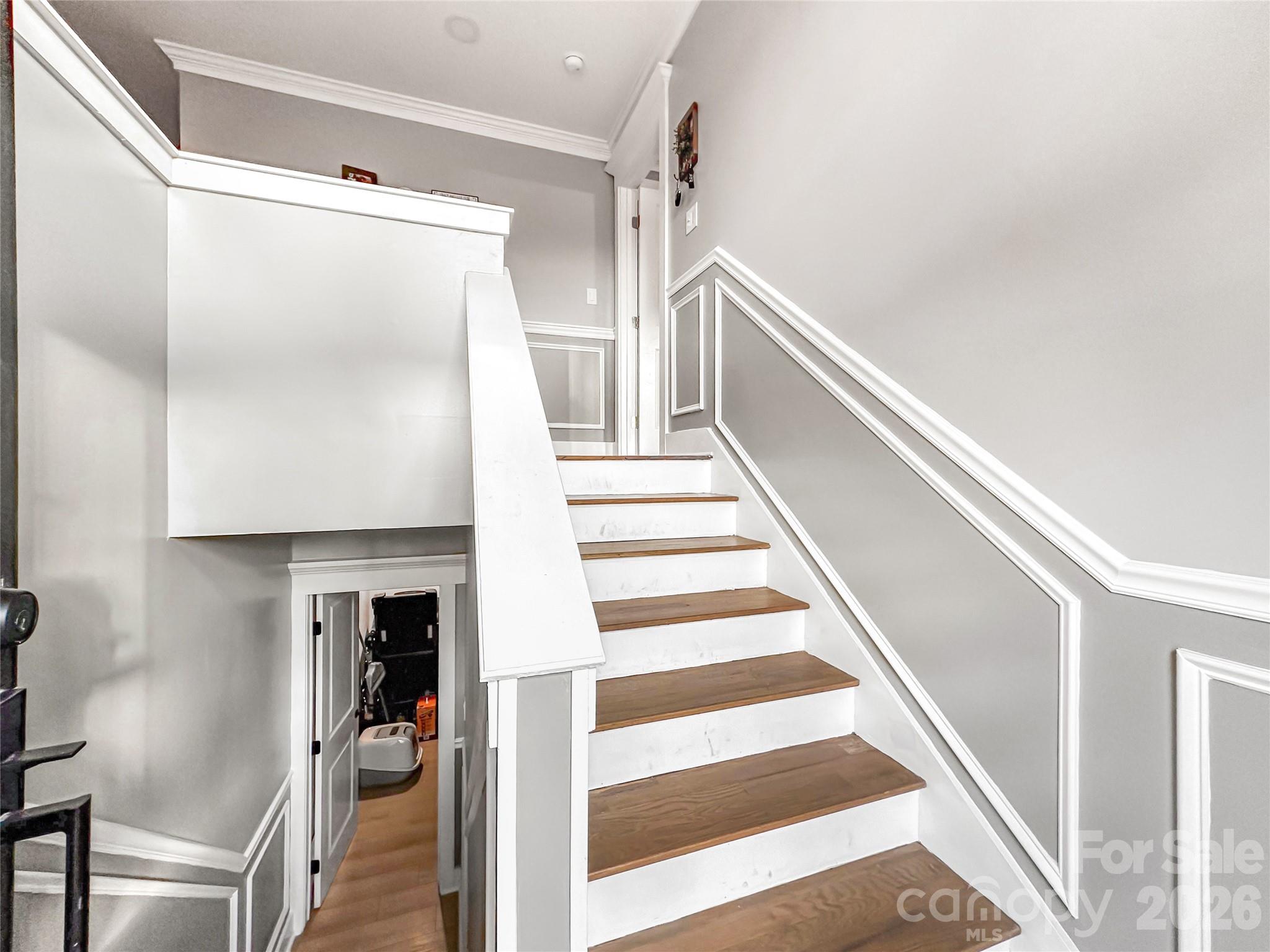 4386 Rocky Road Lenoir, NC 28645 - Photo 12 of 43 a view of entryway and hall with wooden floor