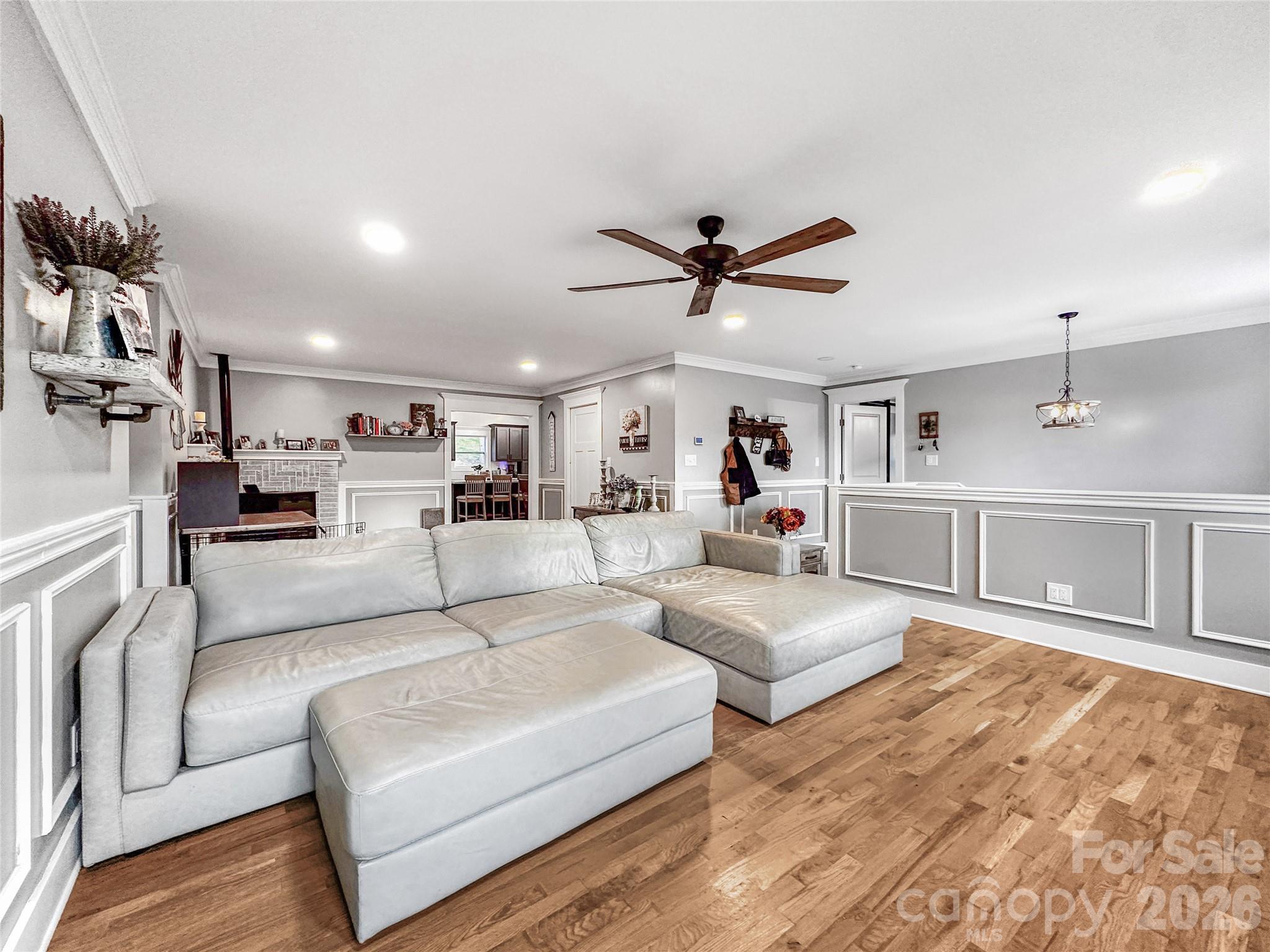 4386 Rocky Road Lenoir, NC 28645 - Photo 14 of 43 a living room with furniture and a view of kitchen
