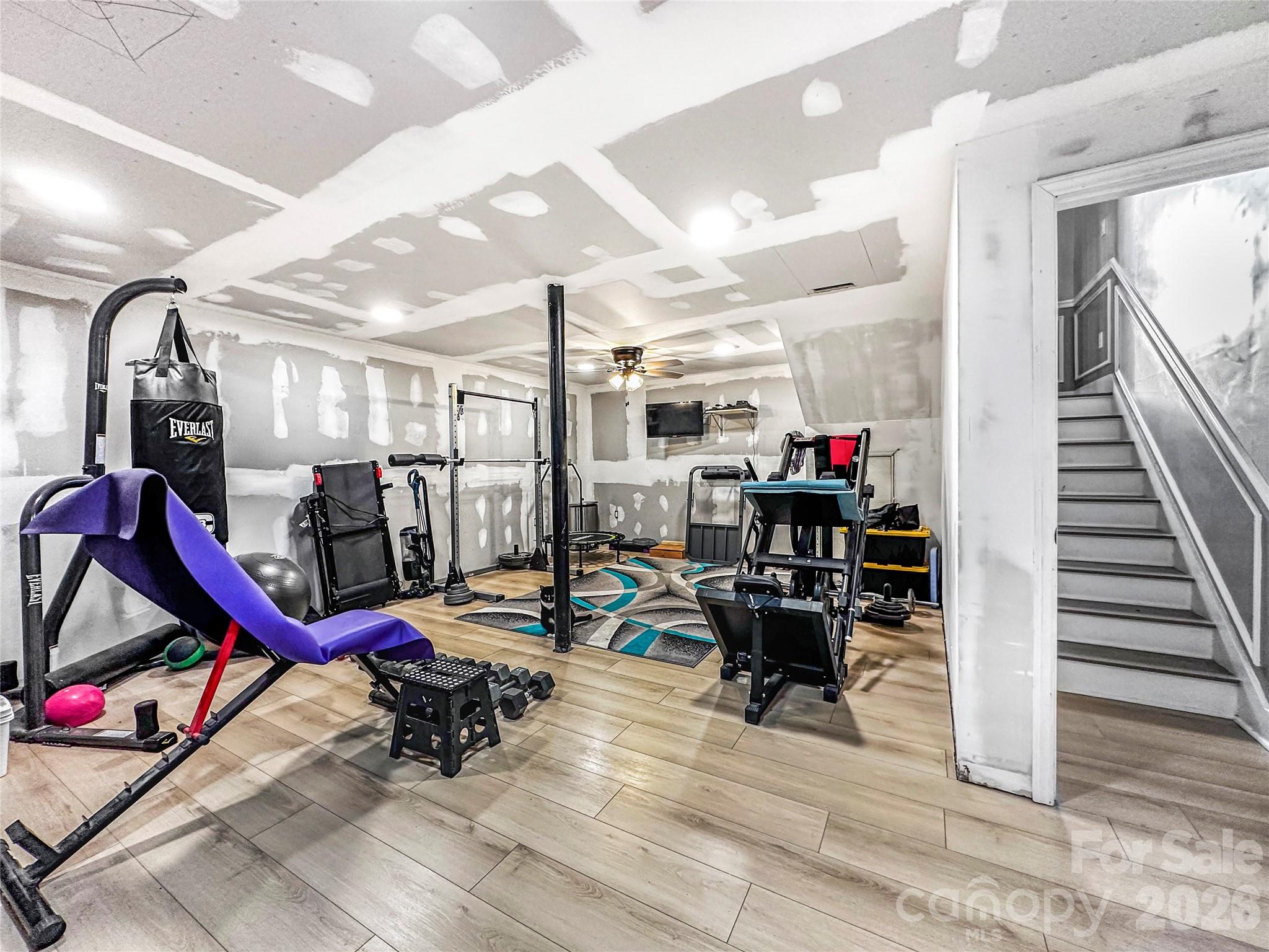 4386 Rocky Road Lenoir, NC 28645 - Photo 38 of 43 a view of a room with gym equipment