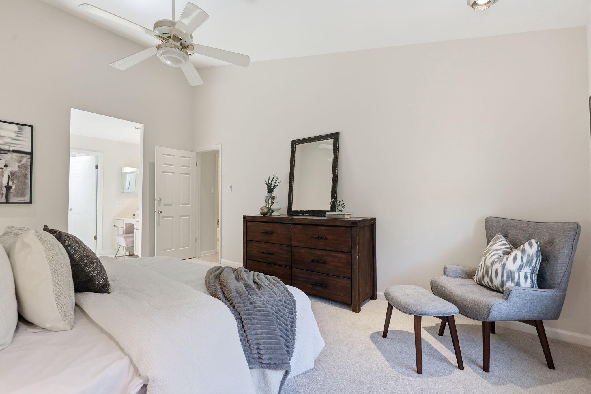 2601 Waterford Road, Unit 95 Yardley, PA 19067 - Photo 17 of 34 Primary bedroom with modern elegance.