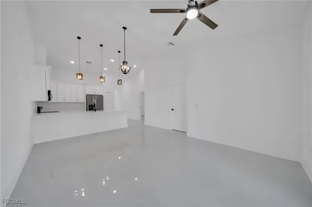 a view of an empty room