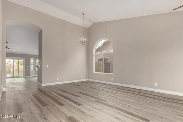 a view of livingroom with hardwood floor and window