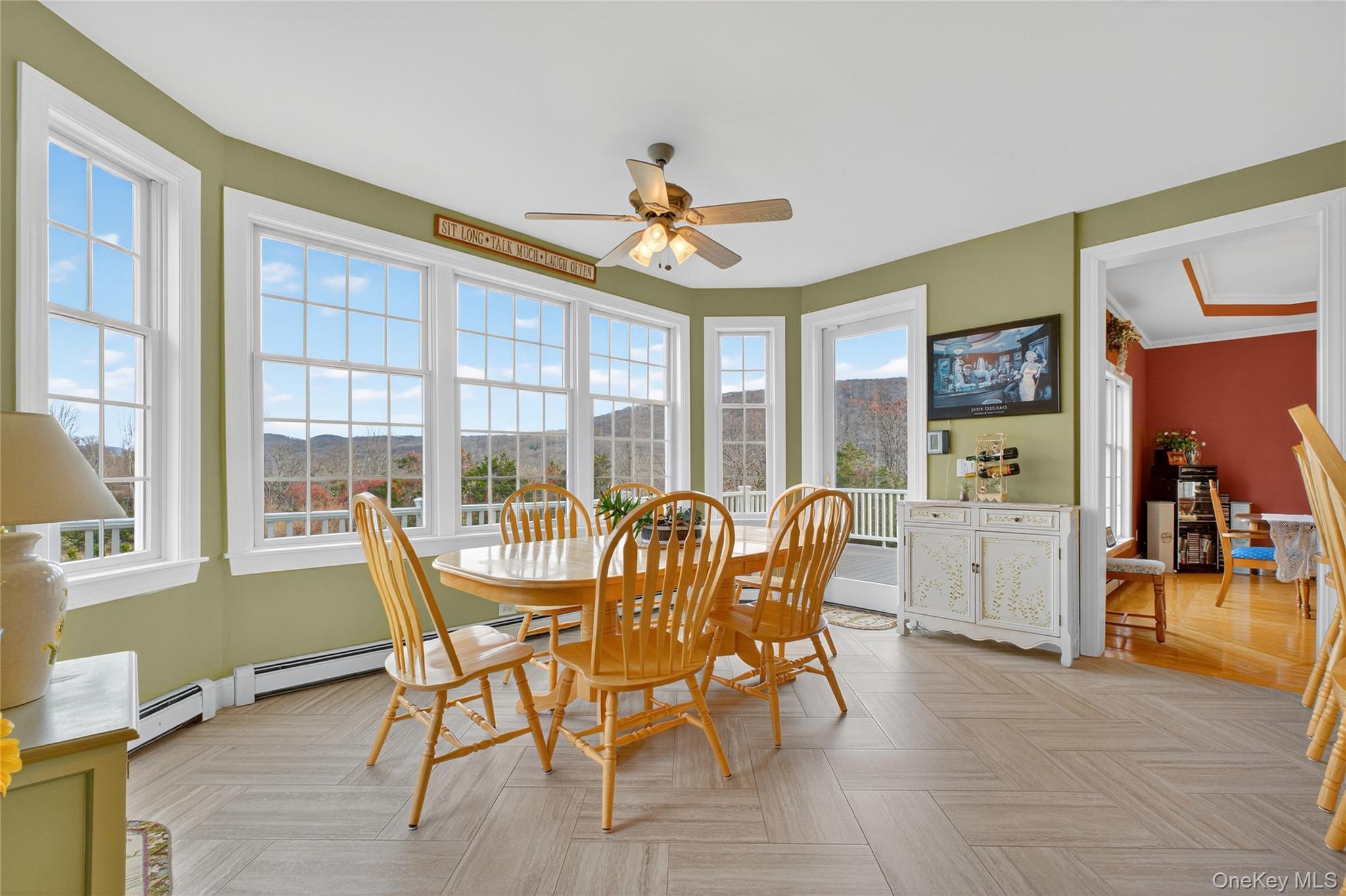 128 Old Pawling Road Pawling, NY 12564 - Photo 5 of 24 a dining room with furniture a chandelier and wooden floor