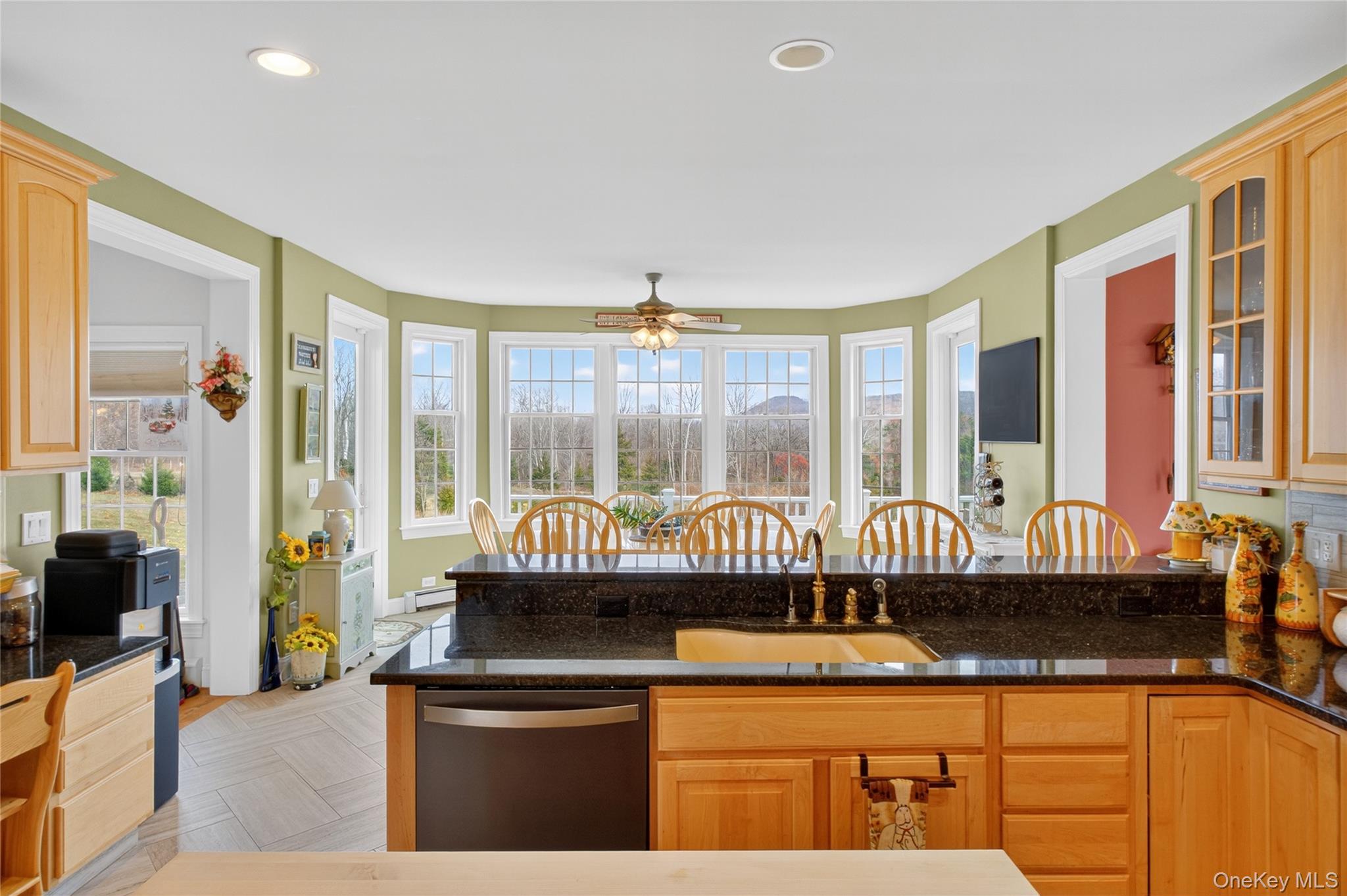 128 Old Pawling Road Pawling, NY 12564 - Photo 7 of 24 a kitchen with granite countertop a sink and a counter top space