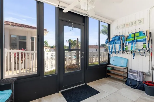 a room with window and furniture