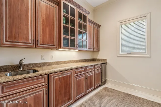 a swimming pool with outdoor seating and yard
