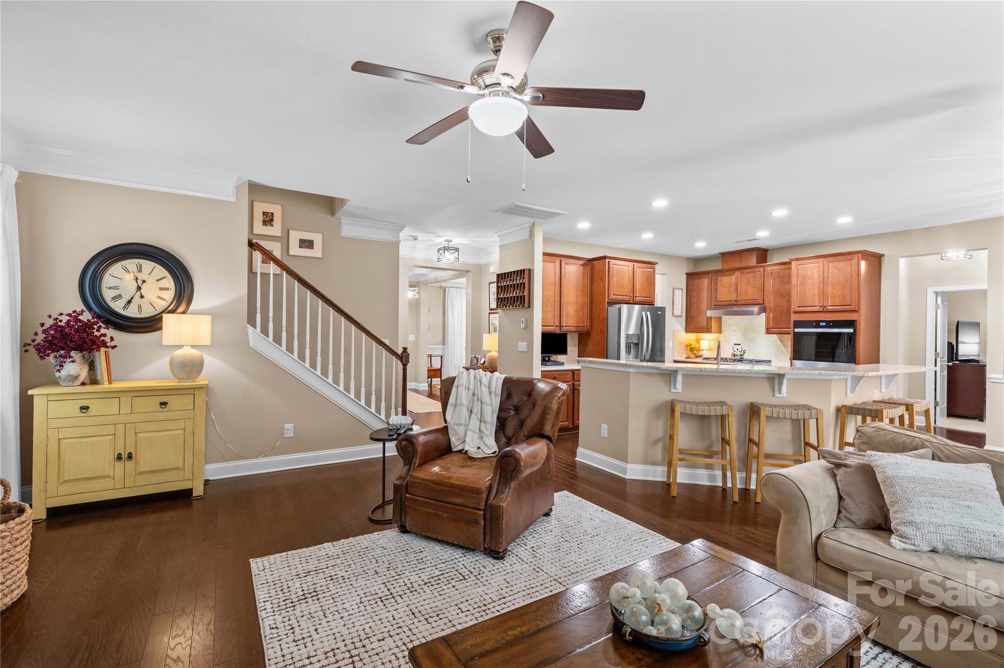 106 Dayvault Cut Road Troutman, NC 28166 - Photo 19 of 48 a living room with furniture and wooden floors