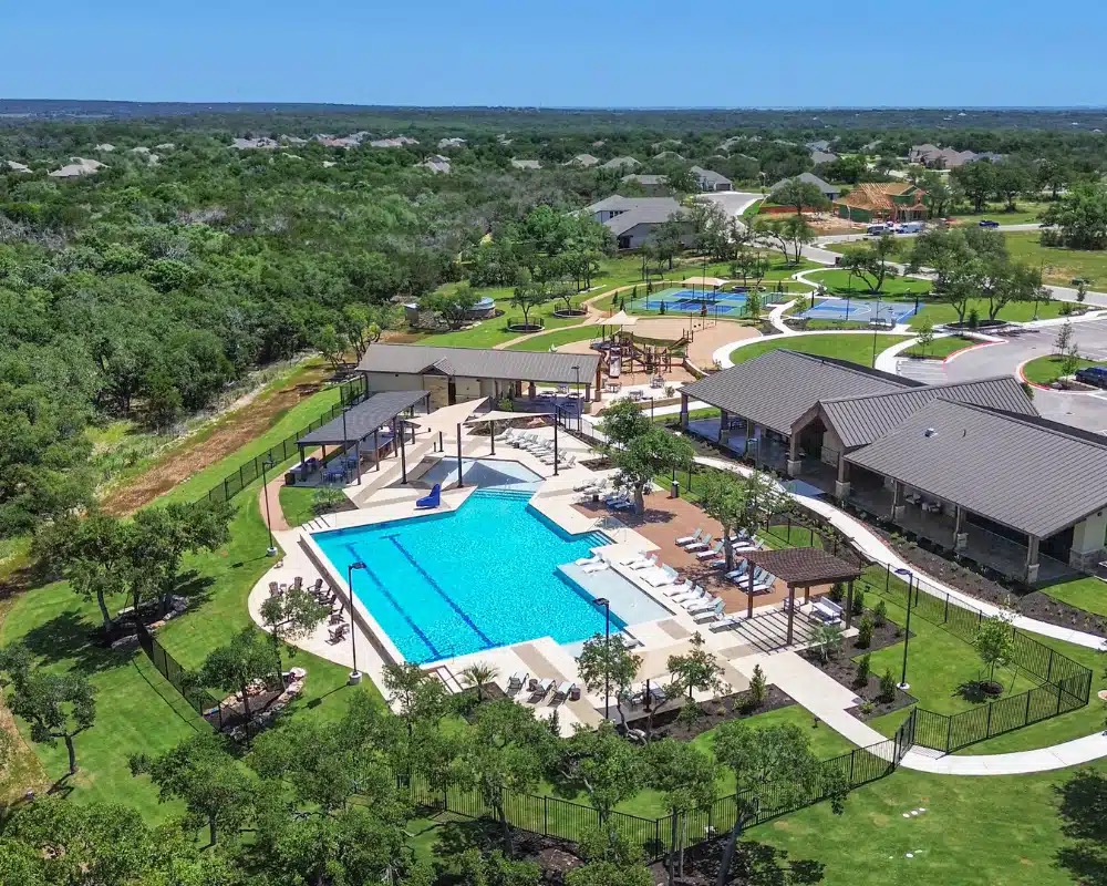 2408 Nate's Place Georgetown, TX 78633 - Photo 37 of 40 Bird's eye view of a pool