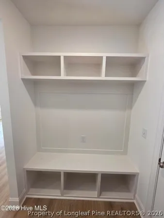 a close view of closet