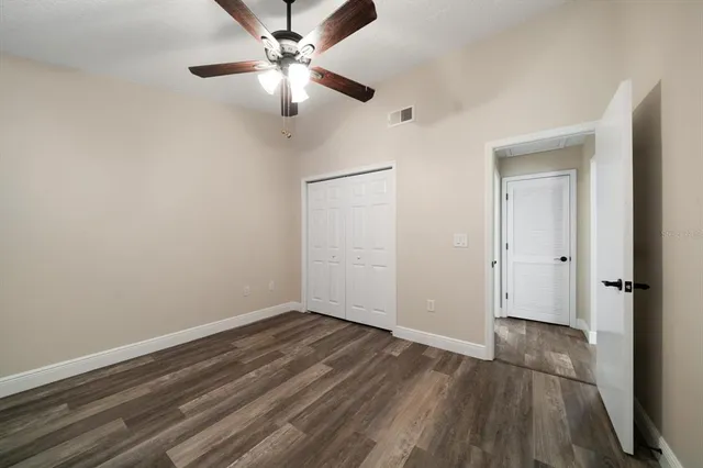 wooden floor in an empty room