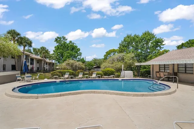 a view of outdoor space yard swimming pool and patio