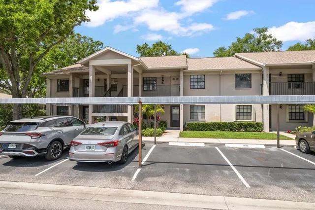 a car parked in front of a building