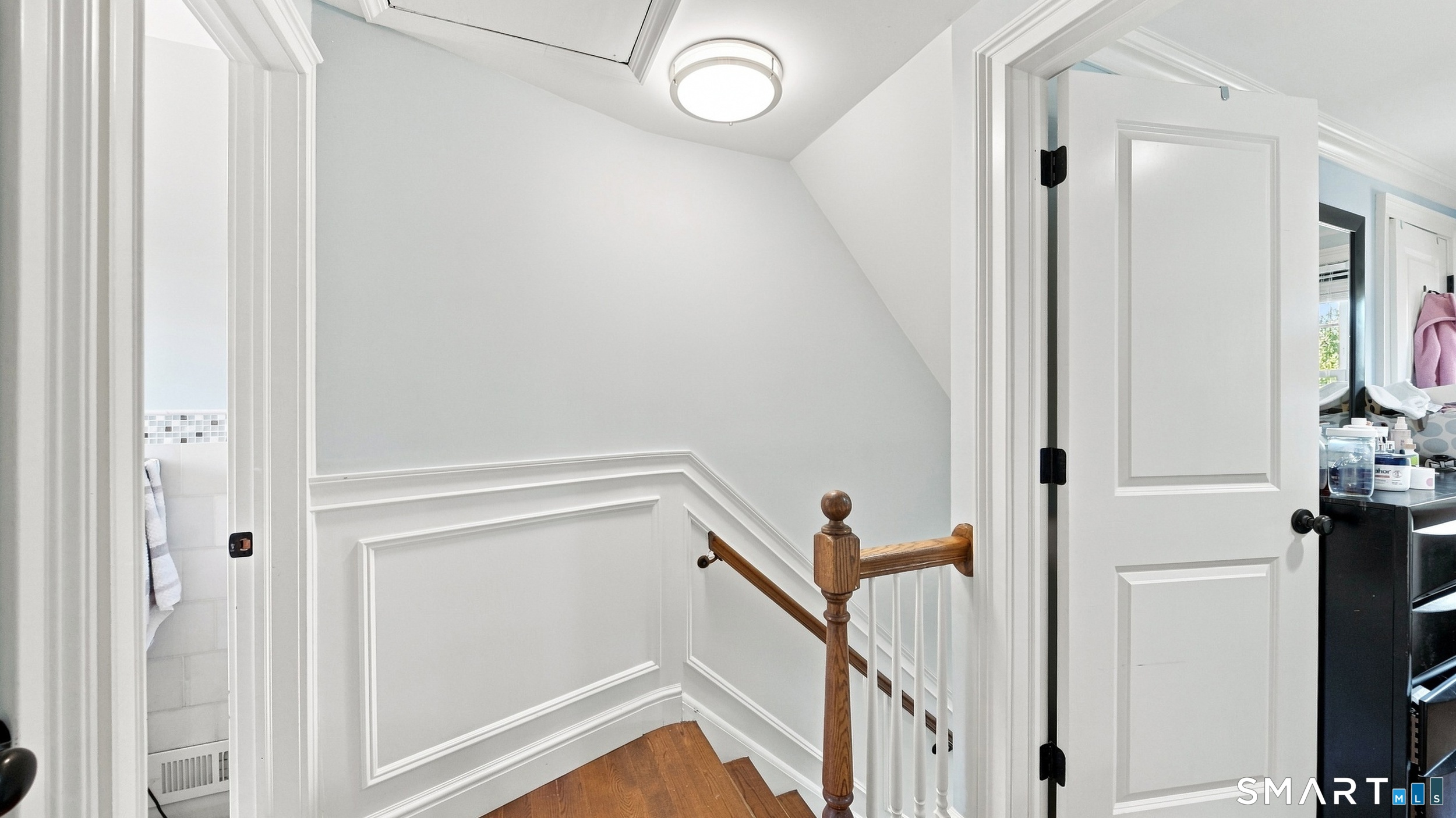 210 Sylvan Knoll Road Stamford, CT 06902 - Photo 17 of 29 Stairway to the Upper Level