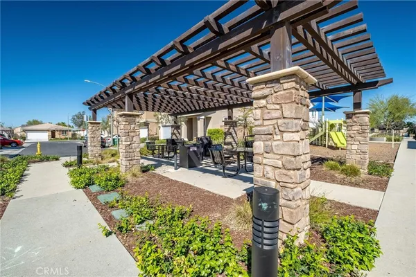 a view of outdoor space with seating