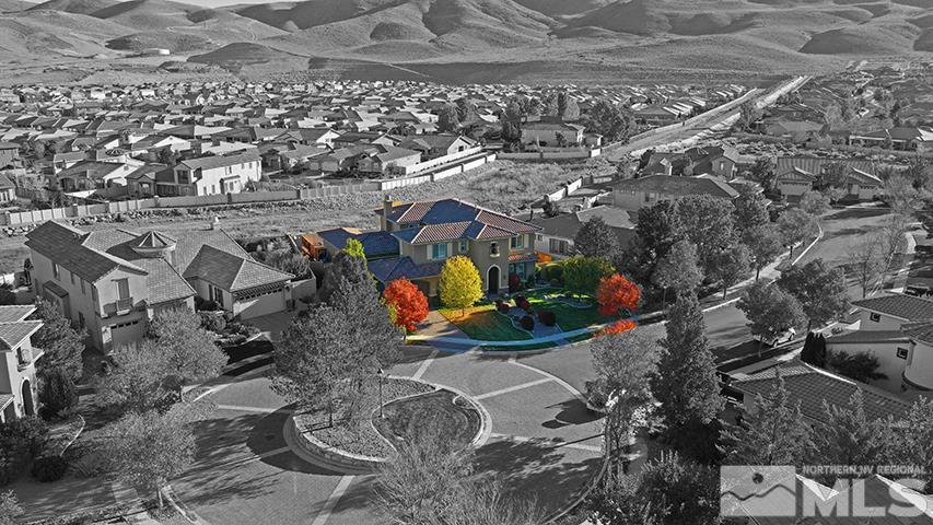 2655 Strathmore Court Reno, NV 89521 - Photo 26 of 38 an aerial view of a house with a yard