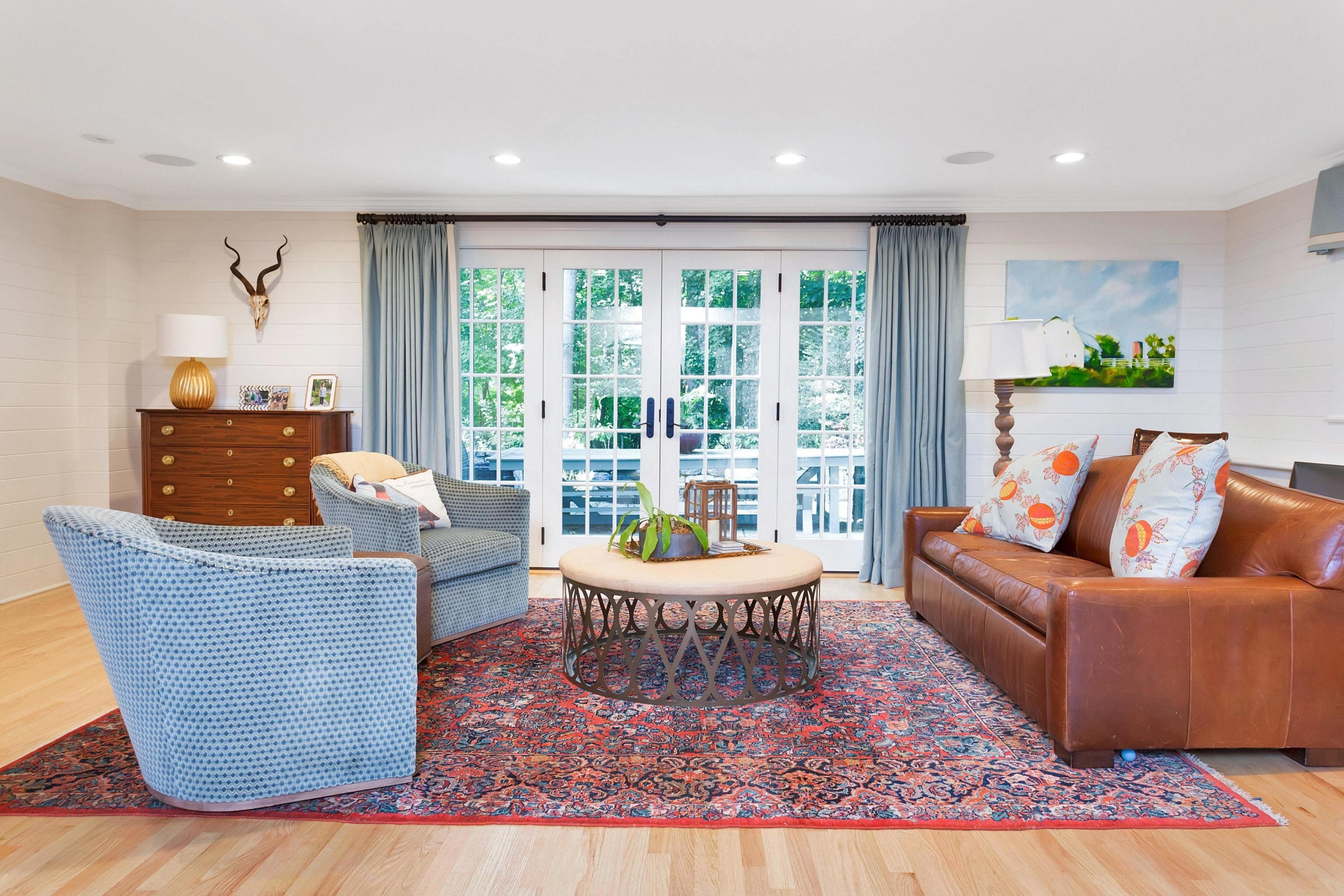44 Deepwood Road Darien, CT 06820 - Photo 14 of 45 a living room with furniture and a large window
