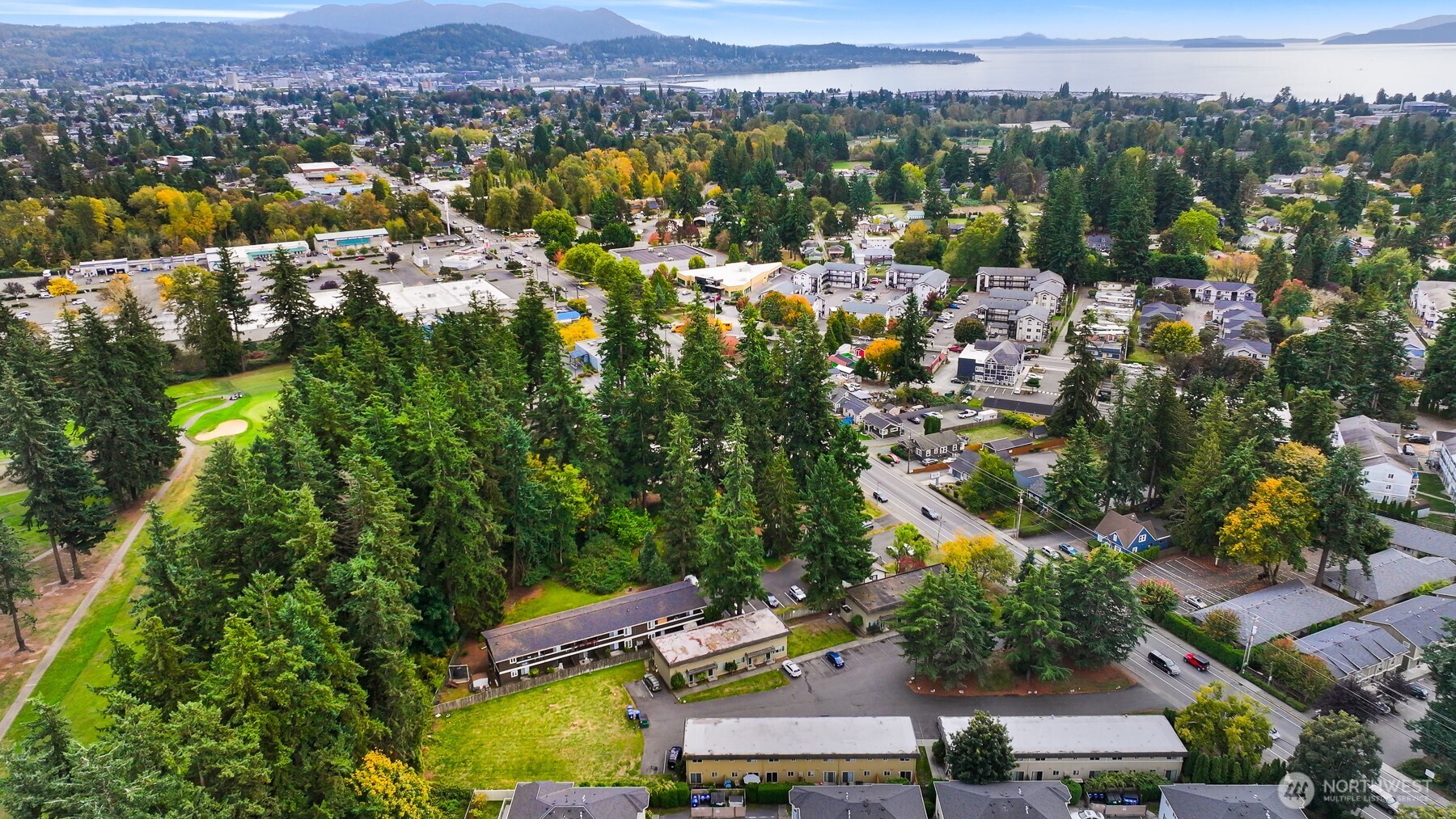 3330 Northwest Avenue Bellingham, WA 98225 - Photo 22 of 24 an aerial view of a city with lots of residential buildings